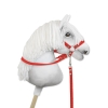 Hobby Horse Gurtbandzügel für Pferdehalfter - rot